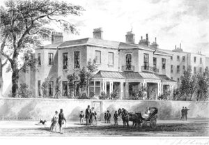 キャメルフォードハウスの北西ビュー、1850 作： English School