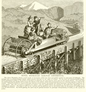 カリフォルニアの新しい水圧鉄道機関車 作： English School