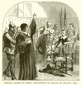 エブリーの司教、オブライエンはIretonによって死刑を宣告された、1651年 作： English School