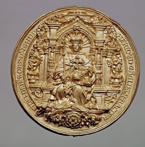 ヘンリー8世の封印の表紙（1491-1547）（金色）（裏面は181809を参照） 作： English School