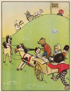 オフ・トゥ・ザ・パーティー（カラーリトグラフ） 作： English School