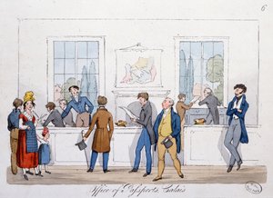1822年、カレーのパスポート事務所 作： English School