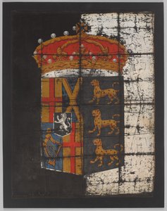 オリバー・クロムウェルの葬儀用バナー、1658年頃（バナー 作： English School