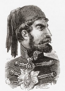 オマール・パシャ・ラタス（ウォードとロックの『イラストレイテッド・ヒストリー・オブ・ザ・ワールド』1882年頃より 作： English School