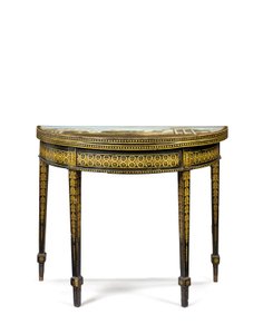 ジョージ3世のティーテーブルのペアの1つ、おそらくアイルランド、1780年頃