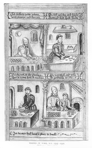 ヨークのパン屋の条例、1595-96 作： English School