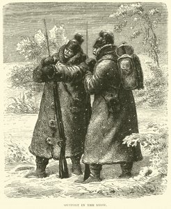 雪の前哨基地、1870年10月 作： English School
