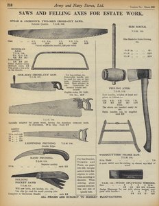 Army and Navy Storesカタログより 作： English School