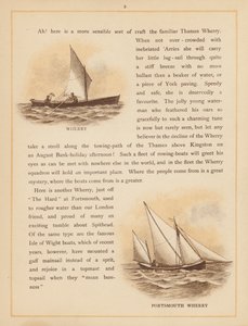 The Boats of the World』のページ、19世紀後半（カラーリトグラフ） 作： 英語学校