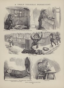 The British Working Man or One Who Does Not Believe In Him（イギリスの労働者、または彼を信じない人）』のページ（彫刻）。 作： English School
