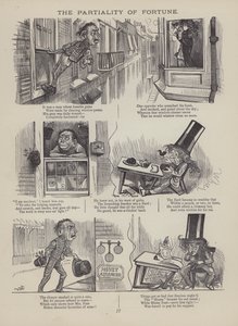 The British Working Man or One Who Does Not Believe In Him（イギリスの労働者、または彼を信じない人）』のページ（彫刻）。 作： English School