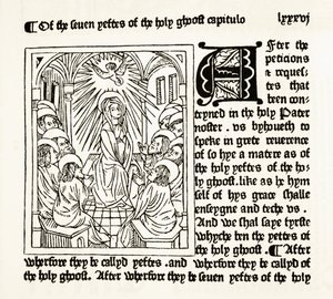 1484年にウィリアムカクストンによって印刷されたロイヤルブックのページ、ウィリアムヒックマンスミスオーブリー（1858〜1916）によってイングランドの国内および国内史から出版されたロンドン、1890年頃 作： English School