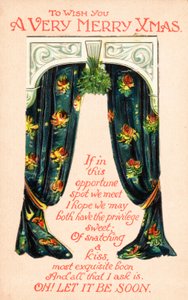 カーテンのペア、クリスマスカード 作： English School