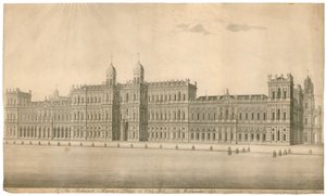 ホワイトホールの宮殿。 1748年公開 作： English School