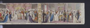 ヴィクトリア女王の結婚のパノラマの一部、1840年頃（手彩色アクアチント 作： English School