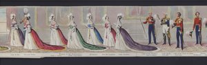 ヴィクトリア女王の結婚のパノラマの一部、1840年頃（手彩色アクアチント 作： English School