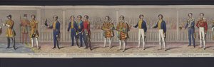 ヴィクトリア女王の結婚のパノラマの一部、1840年頃（手彩色アクアチント