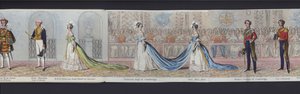 ヴィクトリア女王の結婚のパノラマの一部、1840年頃（手彩色アクアチント 作： English School