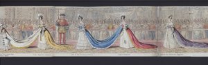 ヴィクトリア女王の結婚のパノラマの一部、1840年頃（手彩色アクアチント 作： English School