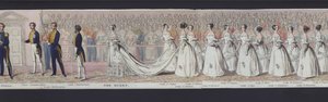 ヴィクトリア女王の結婚のパノラマの一部、1840年頃（手彩色アクアチント 作： English School