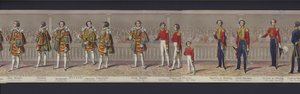 ヴィクトリア女王の結婚のパノラマの一部、1840年頃（手彩色アクアチント