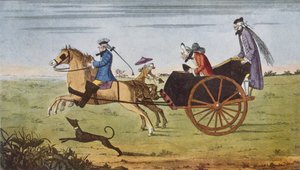 馬車の乗客、「ハイウェイとその乗り物...」、ヒレール・ベロック作 作： English School