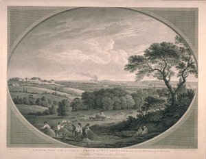 ハイゲートの一部を含むウェストミンスターの都市の牧歌的な眺め、1780 作： English School
