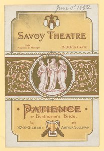 忍耐;またはWS GilbertとArthur SullivanによるBunthornes Bride 作： English School
