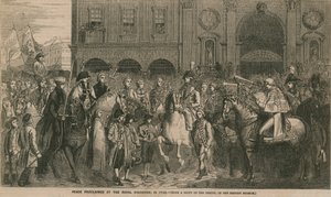 平和は1748年に王立取引所で宣言されました 作： English School