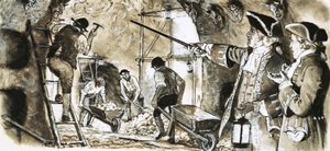 隠れている人々：地獄の洞窟 作： English School