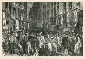 ペチコートレーン（ミドルセックスストリート）、ロンドン、1870 作： English School