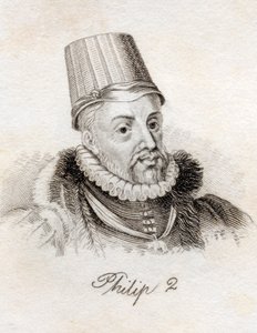 1825年に出版された「クラブの歴史辞典」からのフィリップII 作： English School