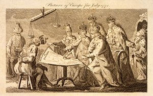 1772年7月のヨーロッパの写真、1772年頃（彫刻） 作： English School