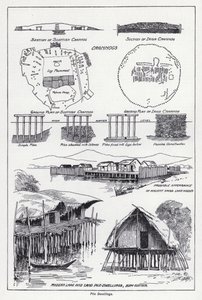 パイル地の住居（リトグラフ