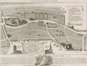 フィールズのセントジャイルズ周辺のロンドンの北西郊外の計画 作： English School
