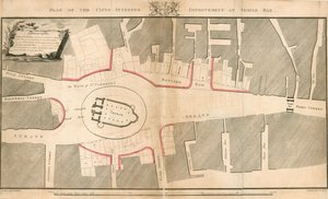 ロンドンのテンプルバーでの改善を目的とした都市の計画 作： English School