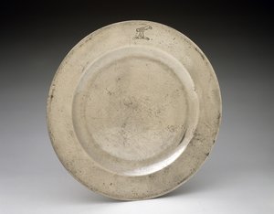 プレート、c。 1750（ピューター）