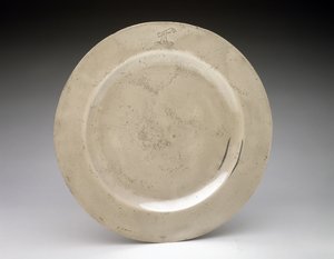 プレート、c。 1750（ピューター） 作： English School