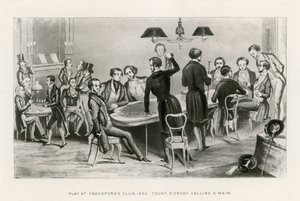 1843年、クロックフォードクラブでプレイする。 作： English School