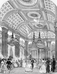 バッキンガム宮殿の州立ボールでのポルカダンス、1848 作： English School