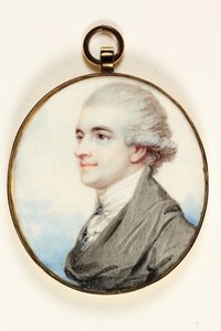 エドワード・チャールズ・キャベンディッシュ・ベンティンク卿の肖像（アイボリーに水彩画 作： English School