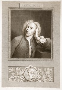 アレクサンダー・ポープの肖像、デビッド・ヒュームの歴史、イングランドのイラスト、パブ。 1812年ロンドン、R。ボウヤー 作： English School