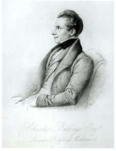 チャールズバベッジ（1792-1871）1832の肖像 作： English School