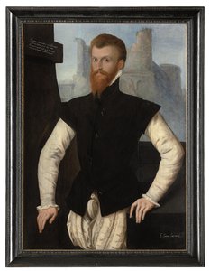 エドワードコートニーの肖像、デボン初代伯爵、1555年頃 作： English School