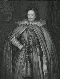 エドワードハーバートの肖像（1583-1648）、「ロッジの英国の肖像」、1823年 作： English School