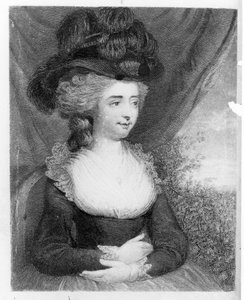 Fanny Burney（Madame d&39;Arblay）（1752-1840）pubの肖像。ヘンリー・コルバーン、ロンドン、1842 作： English School