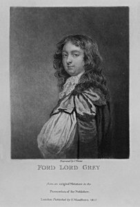 1815年にリチャードアーロムとチャールズターナーが描いた「イギリスの歴史に描かれた人物」からのウォークグレイ卿のフォードの肖像 作： English School