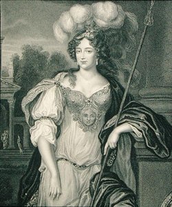 フランシス・テレサ・スチュアート（1647-1702）リッチモンドおよびレノックス公爵夫人の肖像（「ロッジの英国肖像画」より 作： English School