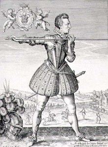 シモン・デ・パス（1595-1647）が彫刻したヘンリー皇太子（1594-1612）の肖像 1612年（エングレーヴィング） 作： English School
