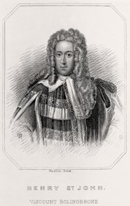 ヘンリー・セント・ジョンの肖像、子爵ボーリングブローク、1835年 作： English School